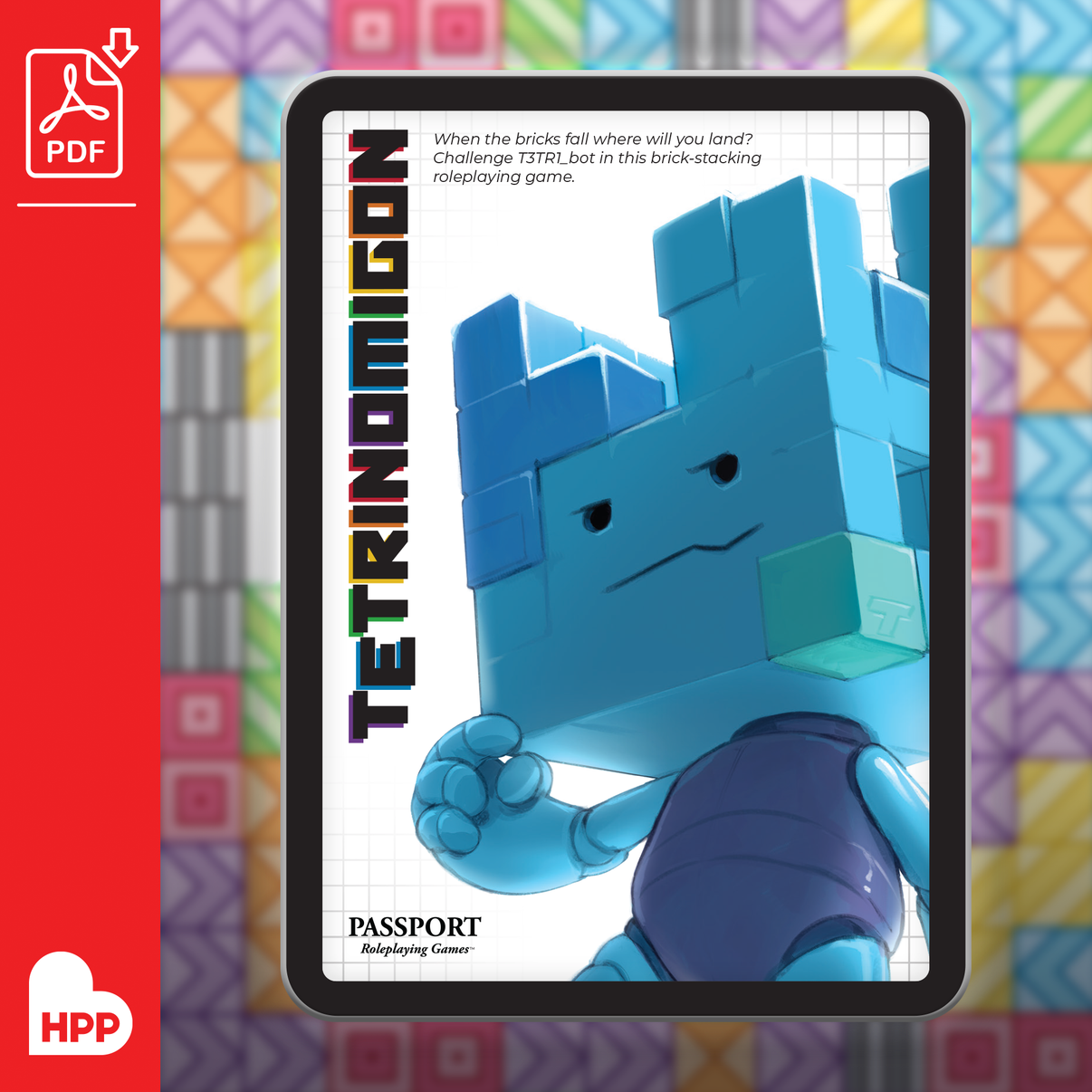 The PDF illustrated cover for Tetrinomigon.