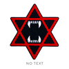 If I Were A Lich, Man - Fanged Star of David 4" Patch