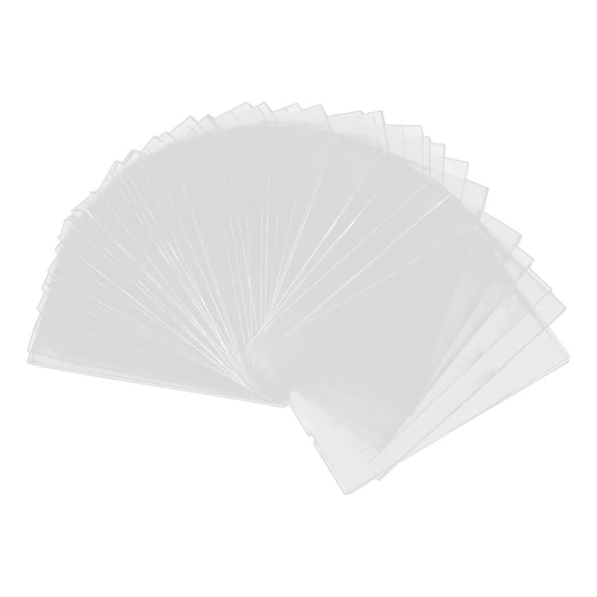 A photo of Tarot card sleeves on a white background.